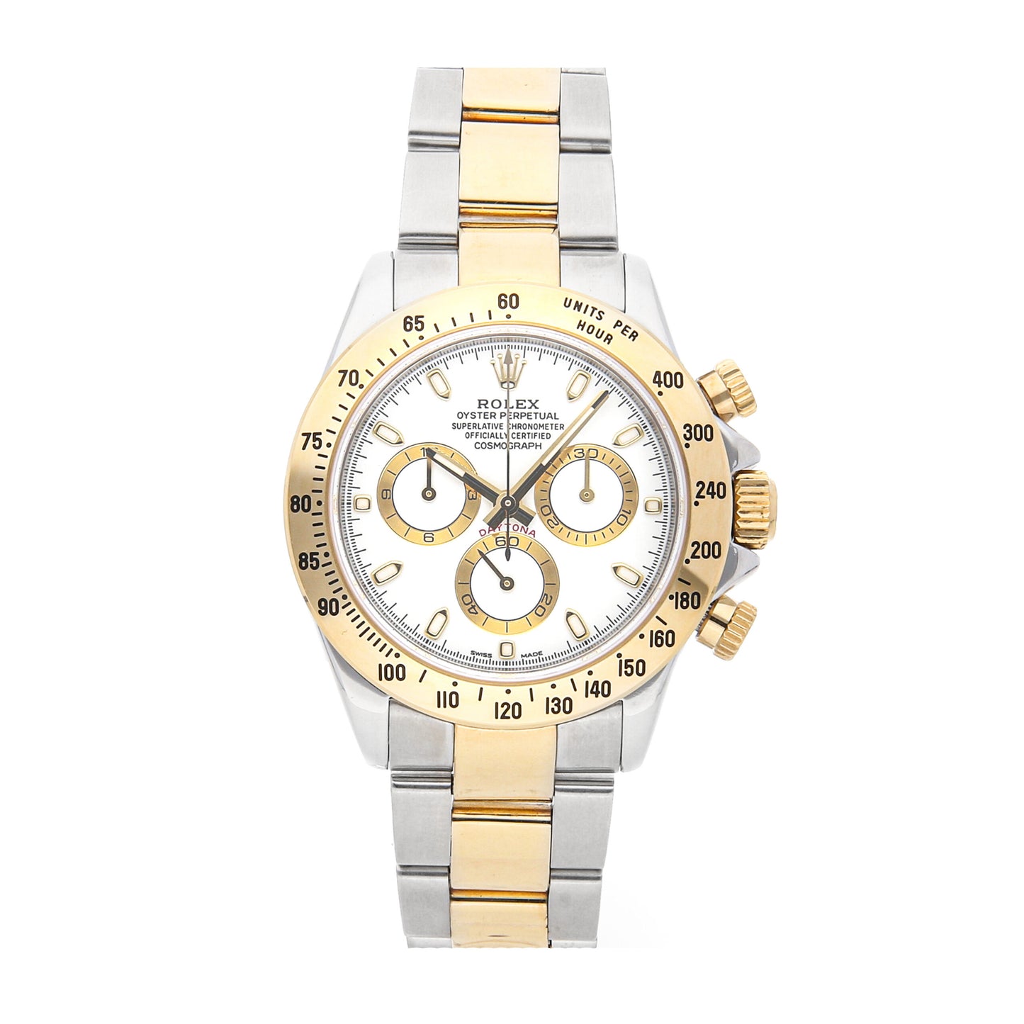 Men Rolex Daytona White Stainless Steel