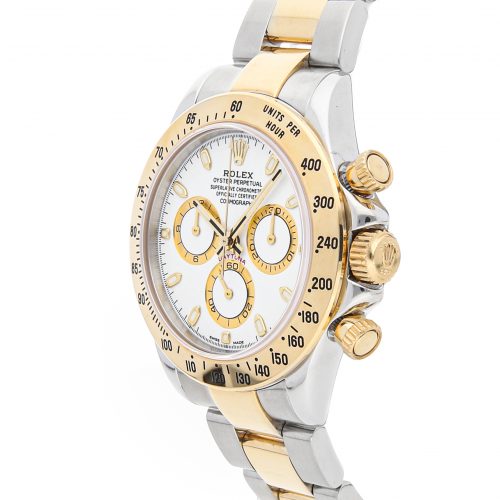 Men Rolex Daytona White Stainless Steel