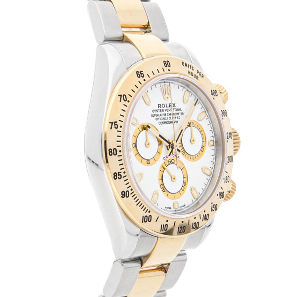 Men Rolex Daytona White Stainless Steel