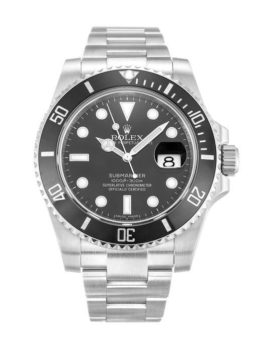 Rolex Submariner Steel Case Black Face