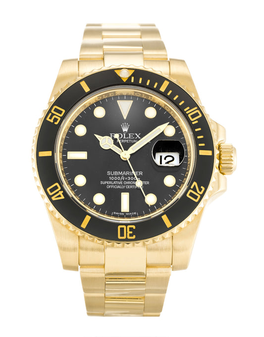 Rolex Submariner Yellow Gold Case