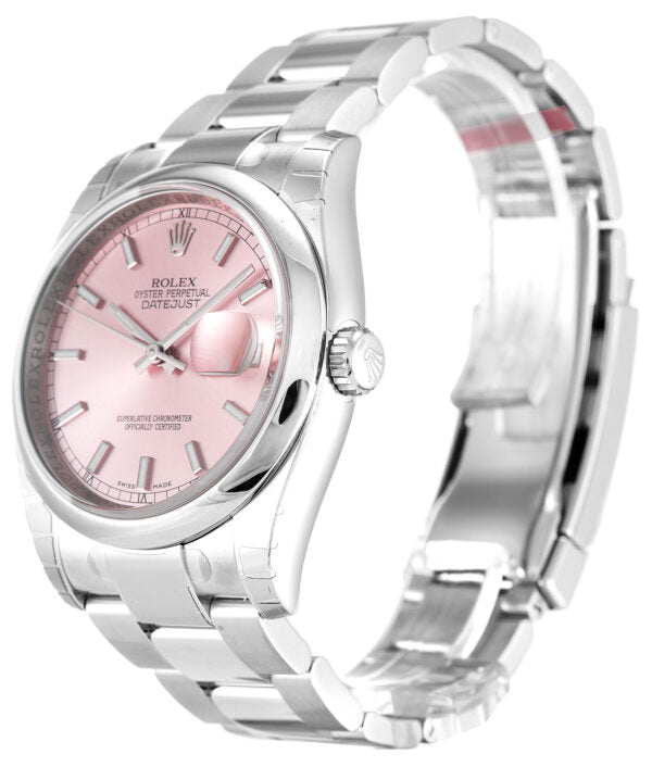 Rolex Datejust Steel Case Pink Face